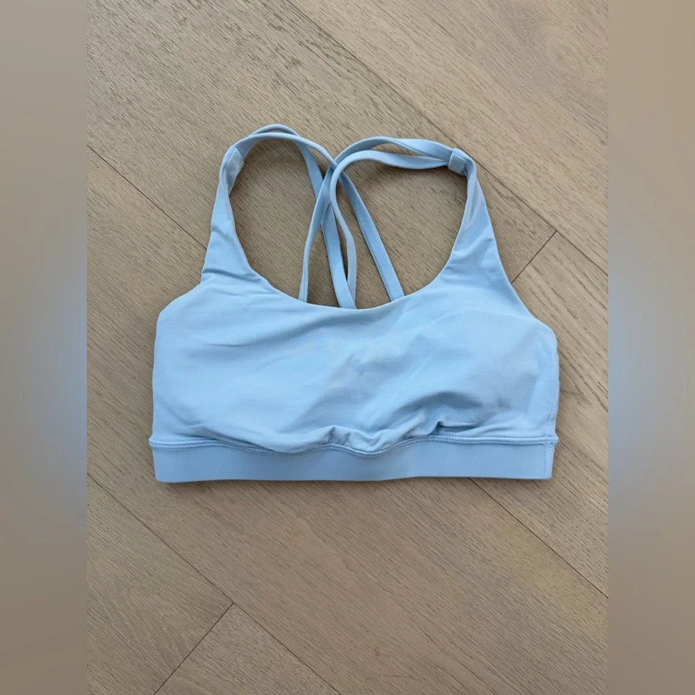 LULULEMON Energy Bra- Sheer Blue (Size 4)